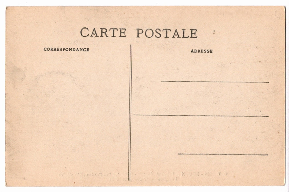 Back of a vintage postcard.