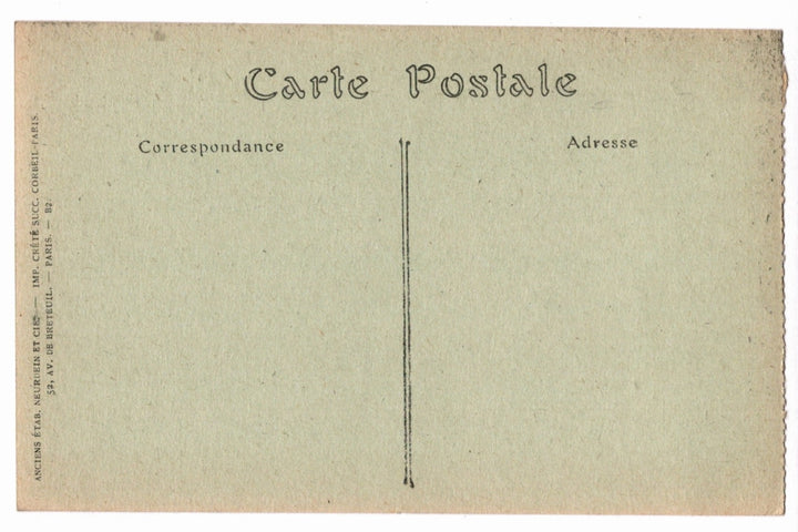 Back of a vintage postcard.