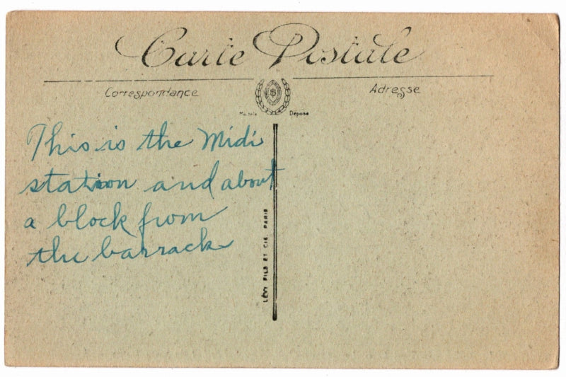 Back of postcard.