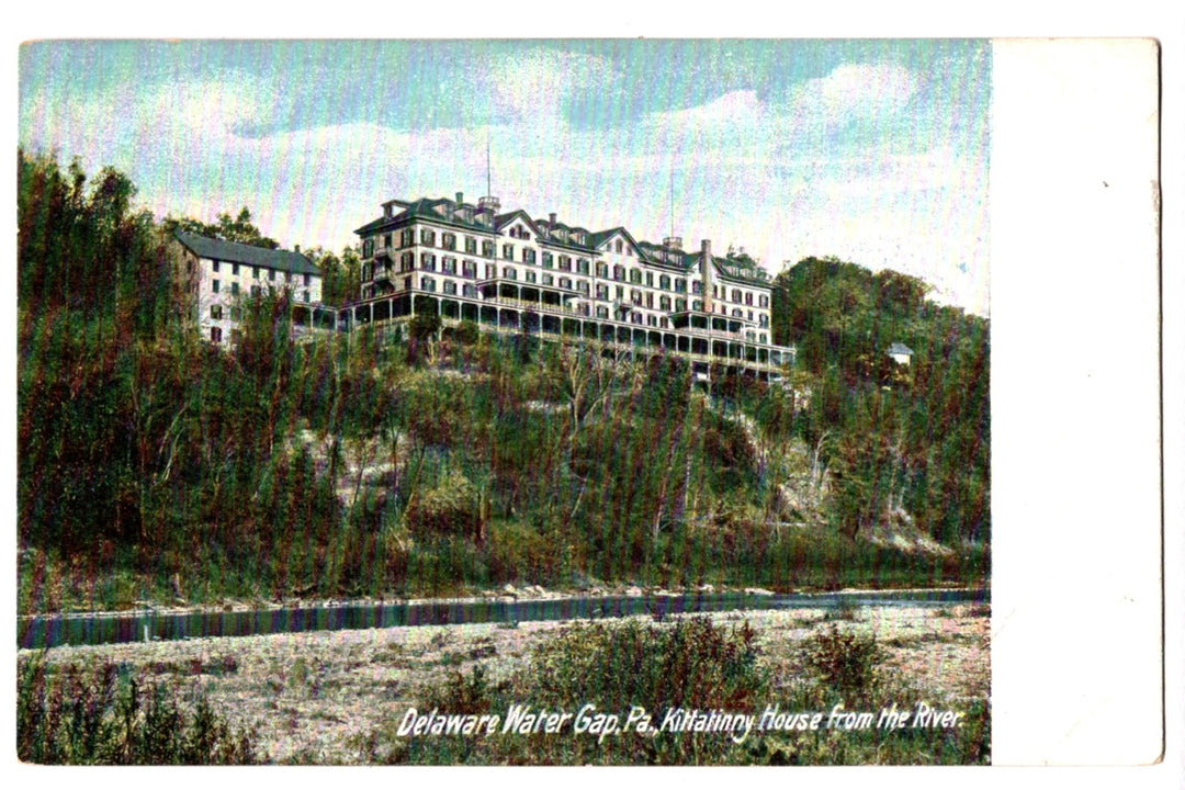1904 Delaware River Water Gap Kittatinny House Vintage Postcard.