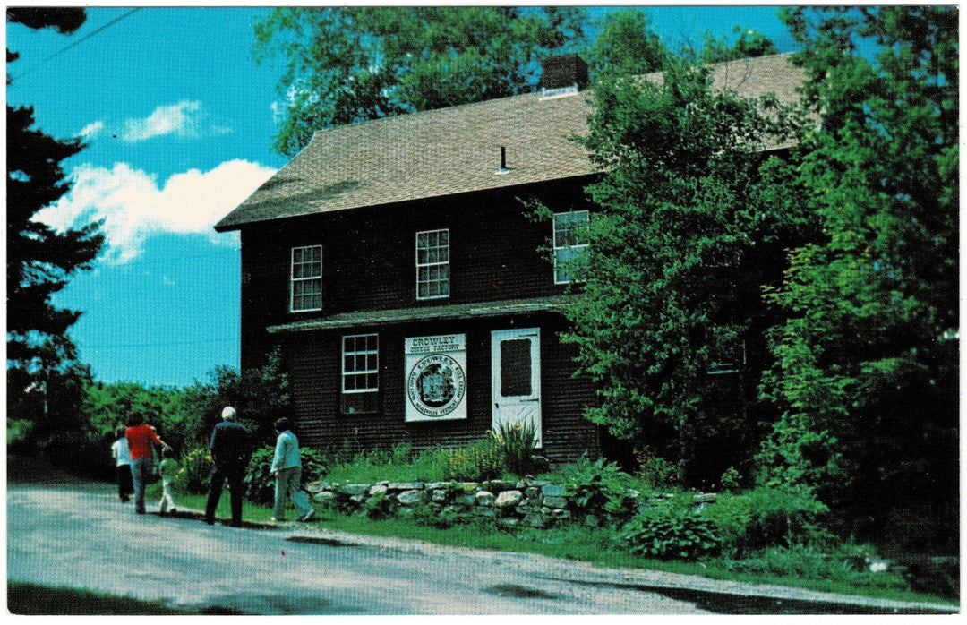 Crowley Cheese Factory in Healdville Vermont Vintage Postcard.