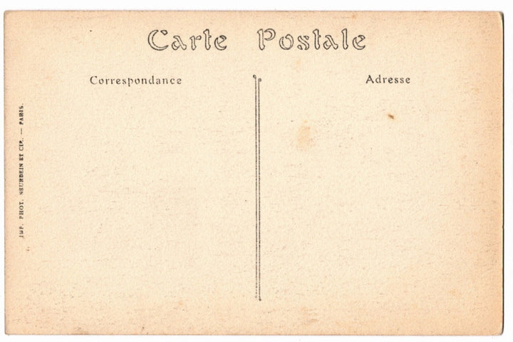 Back of a vintage postcard.