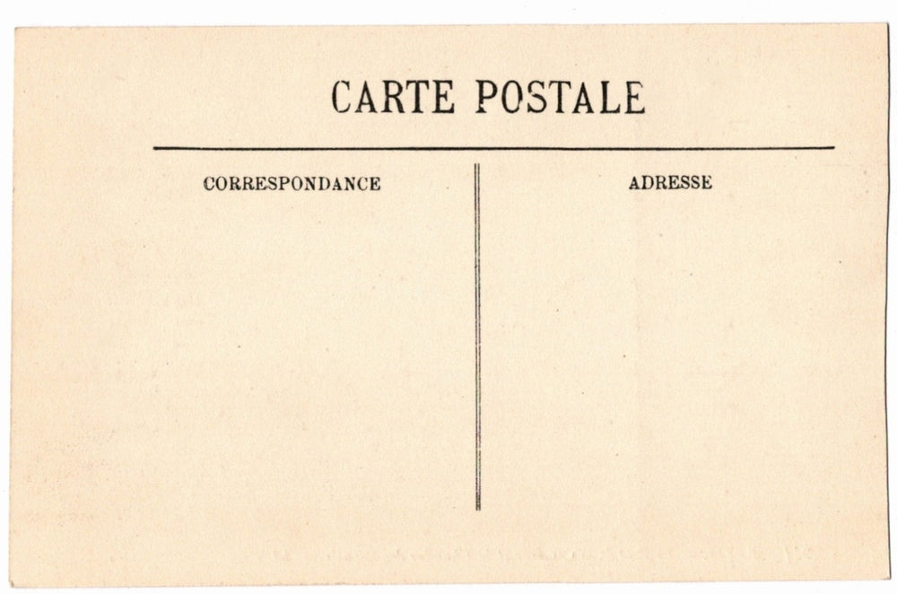 Back of a vintage postcard.
