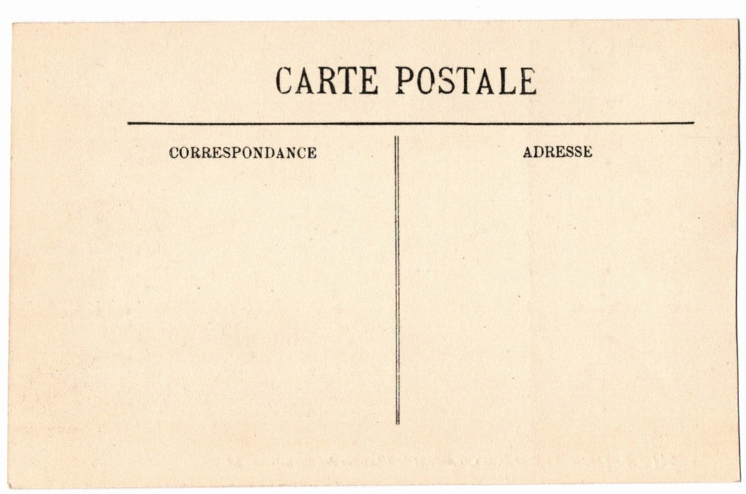 Back of a vintage postcard.