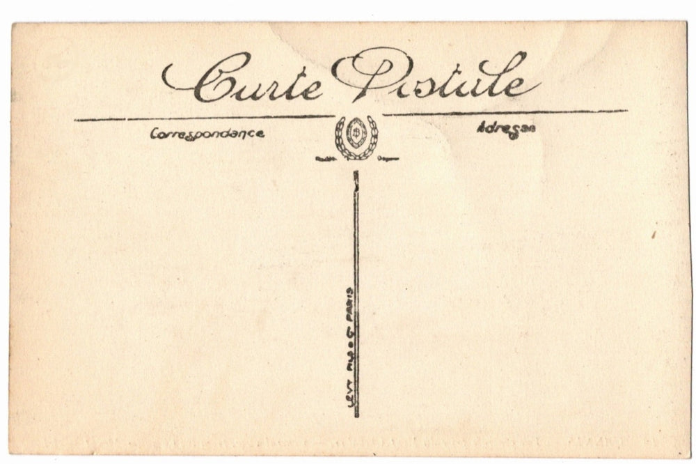 Back of a vintage postcard.