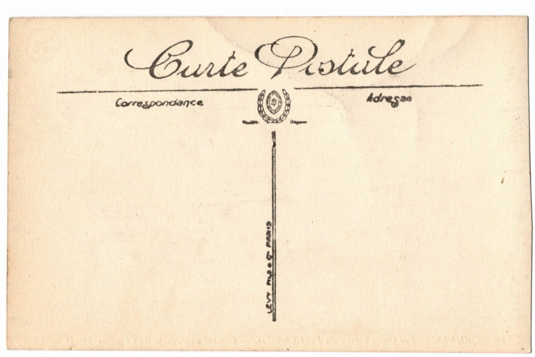 Back of a vintage postcard.