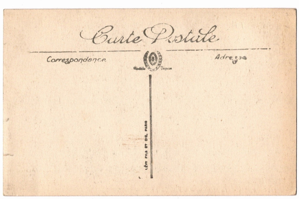 Back of a vintage postcard.
