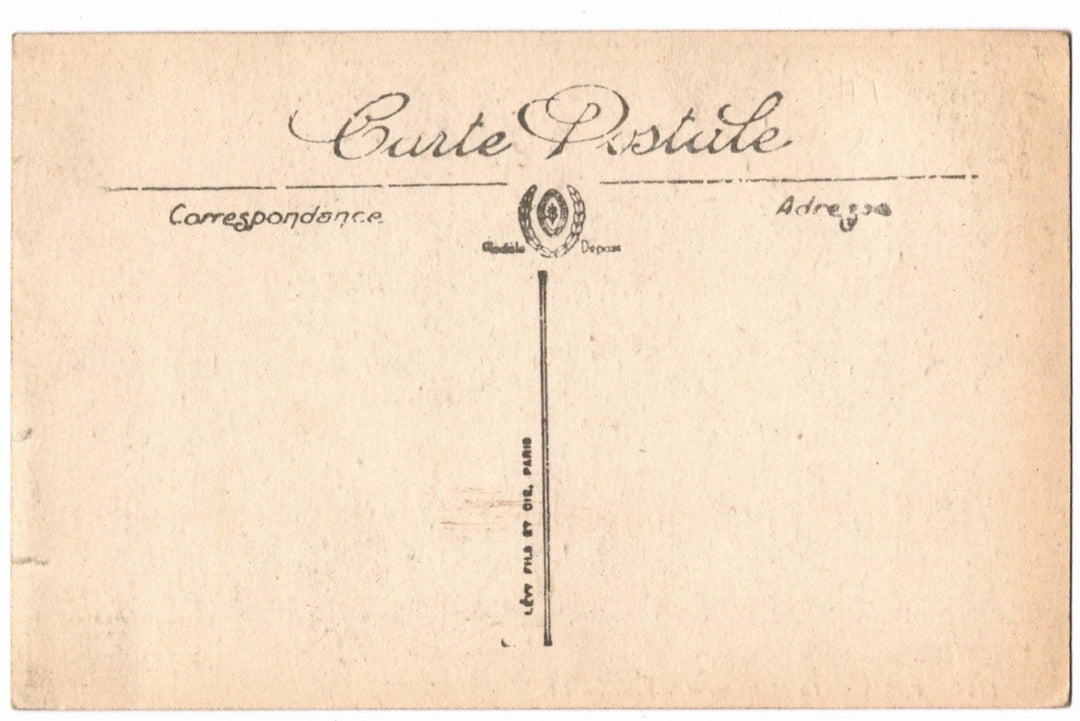 Back of a vintage postcard.