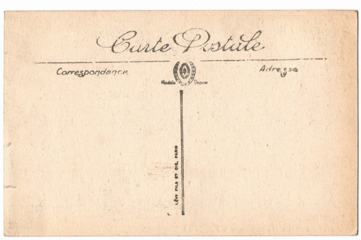 Back of a vintage postcard.