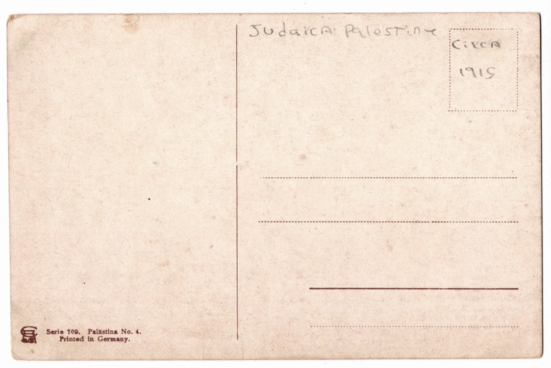 Back of a vintage postcard.