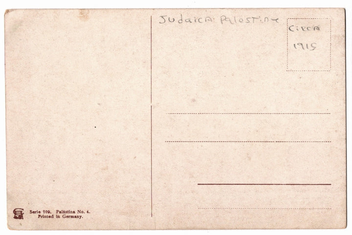 Back of a vintage postcard.