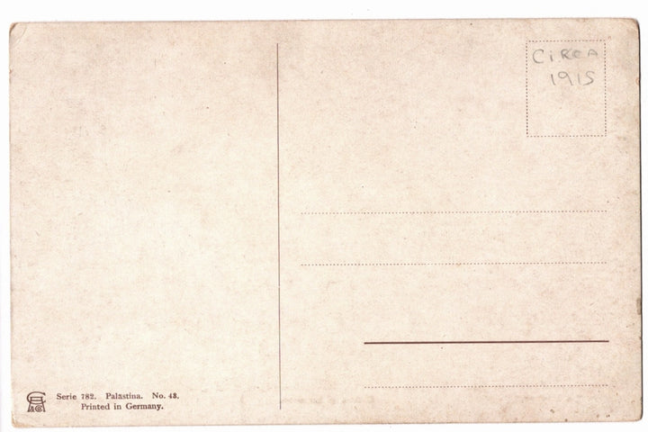 Back of a vintage postcard.