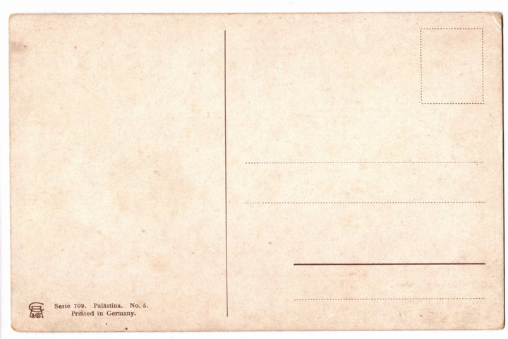 Back of a vintage postcard.
