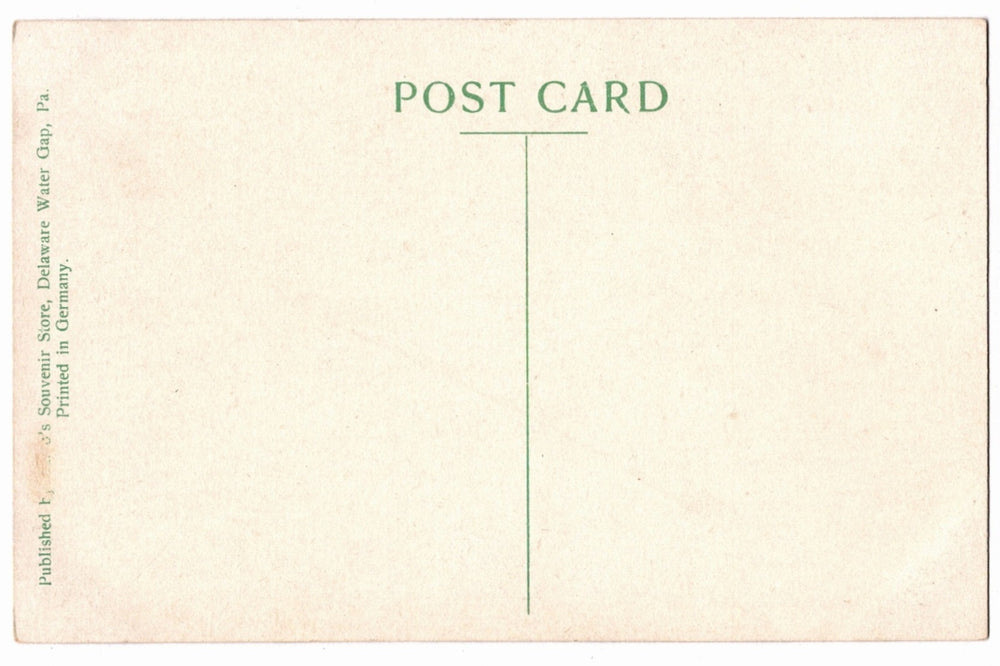 Back of a vintage postcard.