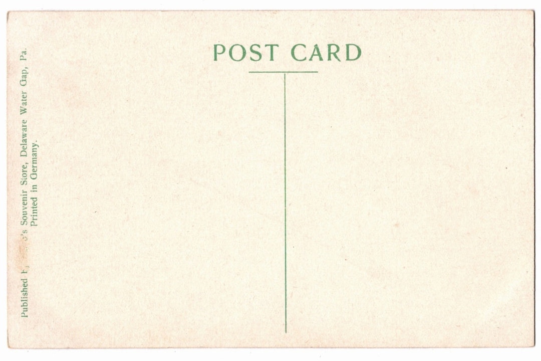 Back of a vintage postcard.