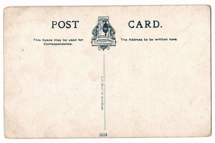 Back of a vintage postcard.