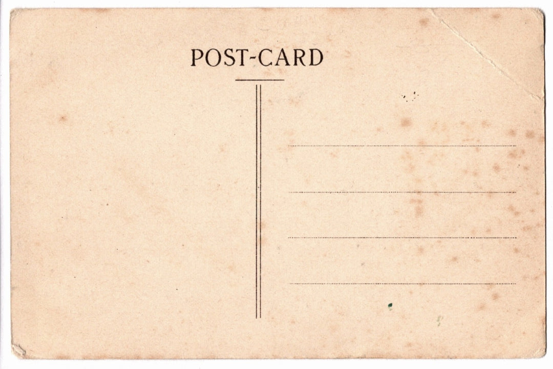 Back of a vintage postcard.