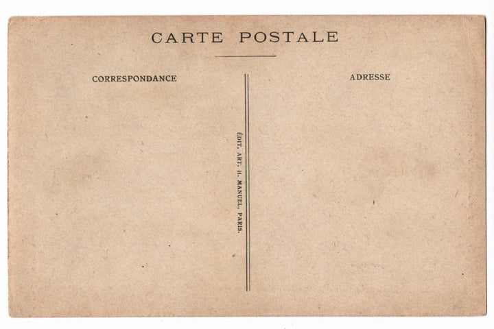 Back of a vintage postcard.