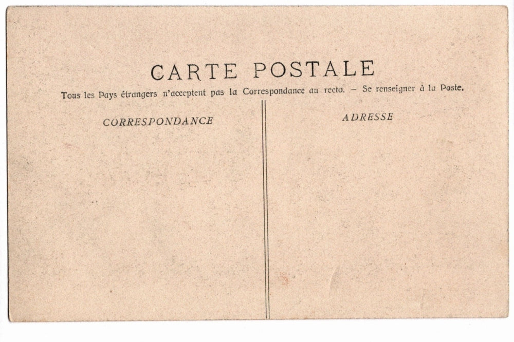 Back of a vintage postcard.