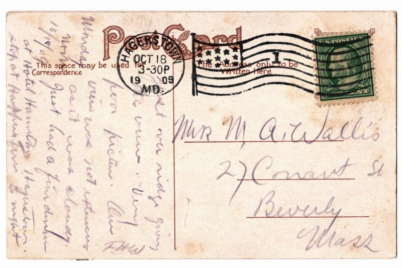 Back of postcard.