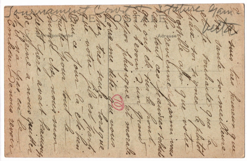 Back of postcard.