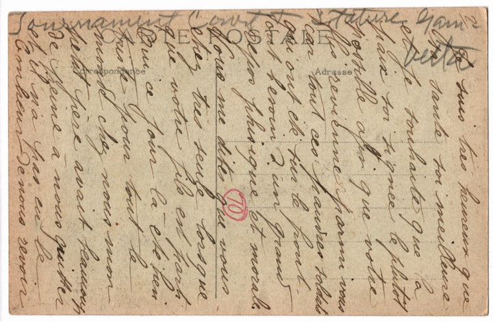 Back of postcard.
