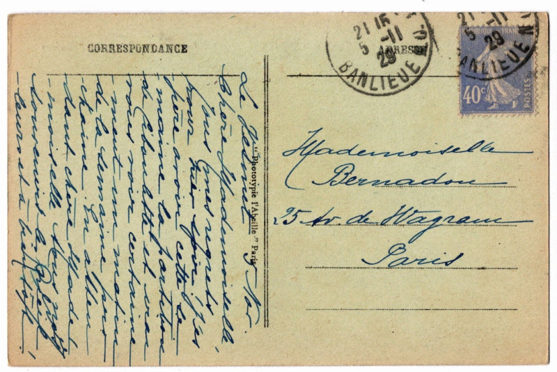 Back of postcard.