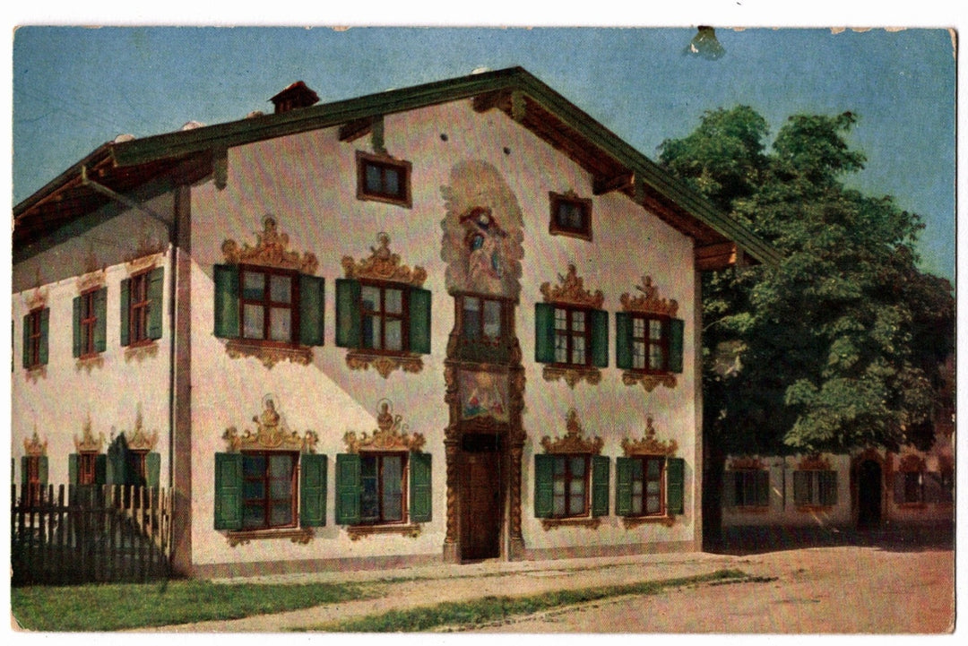 1934 Oberammergau Koelbl House Germany Vintage Postcard.