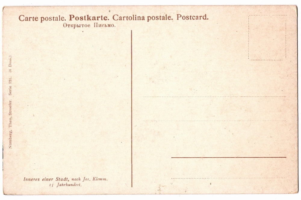 Back of a vintage postcard.
