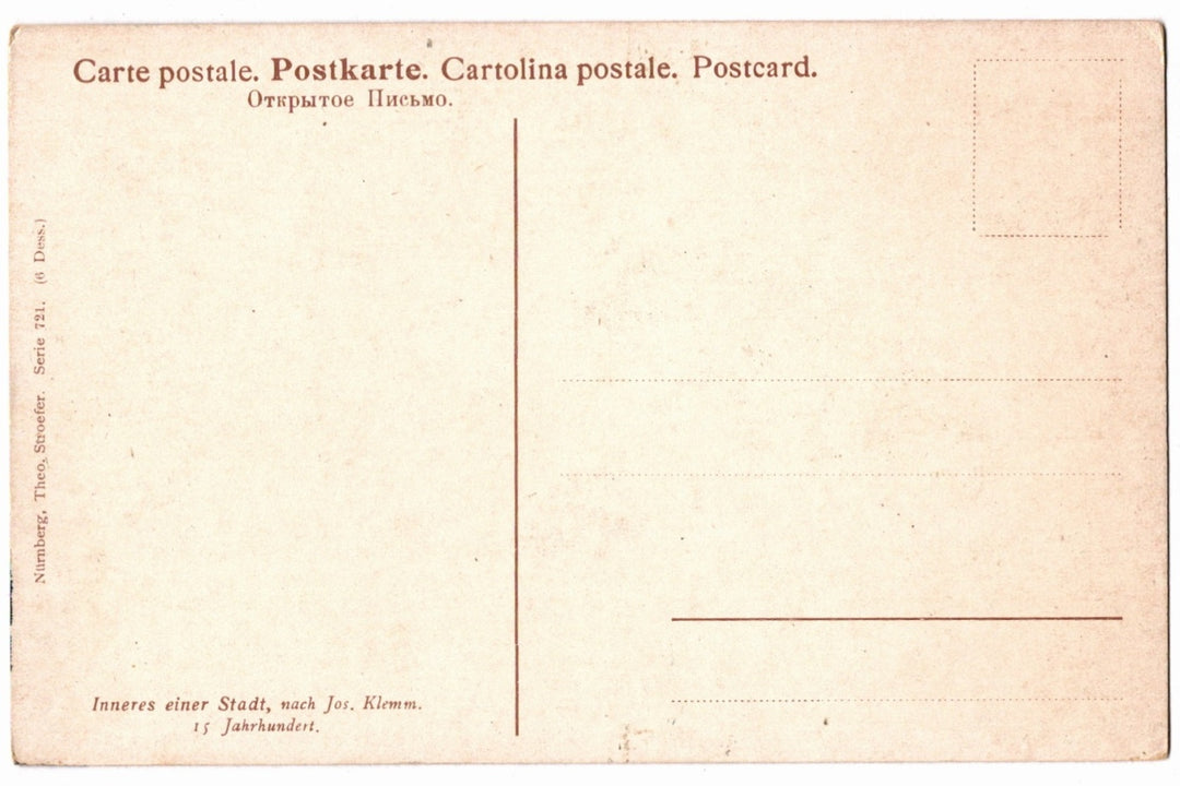Back of a vintage postcard.