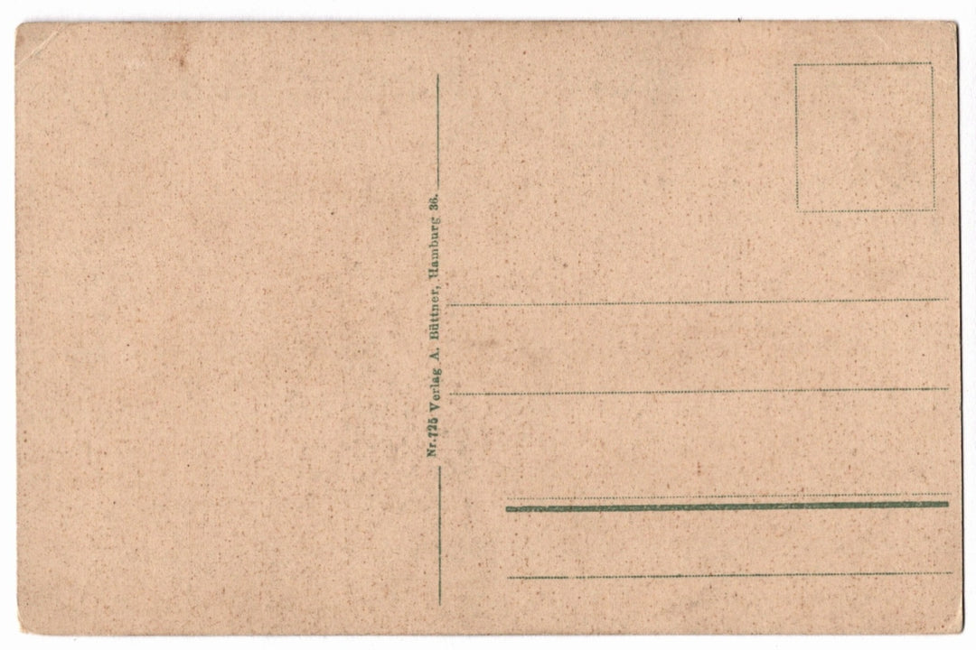 Back of a vintage postcard.