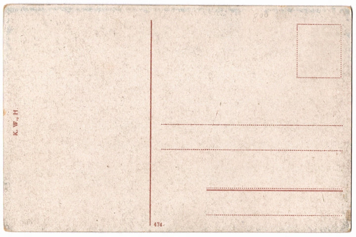 Back of a vintage postcard.