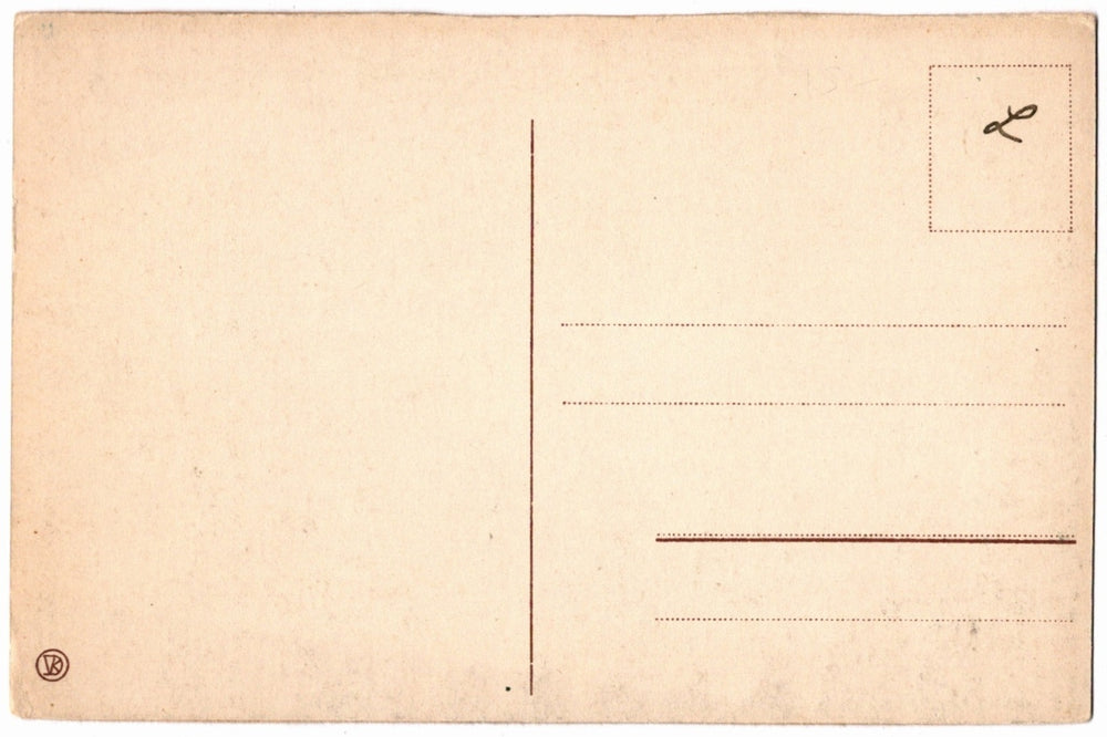 Back of a vintage postcard.