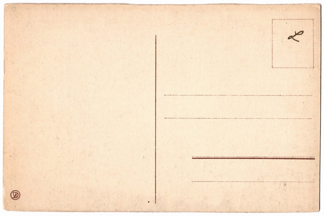 Back of a vintage postcard.