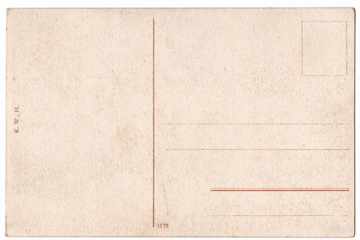 Back of a vintage postcard.