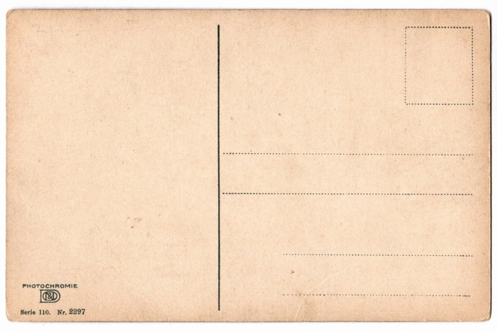 Back of a vintage postcard.