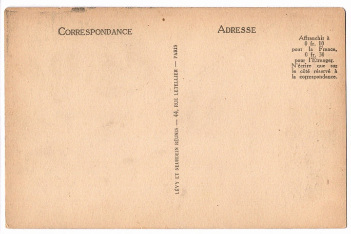 Back of a vintage postcard.