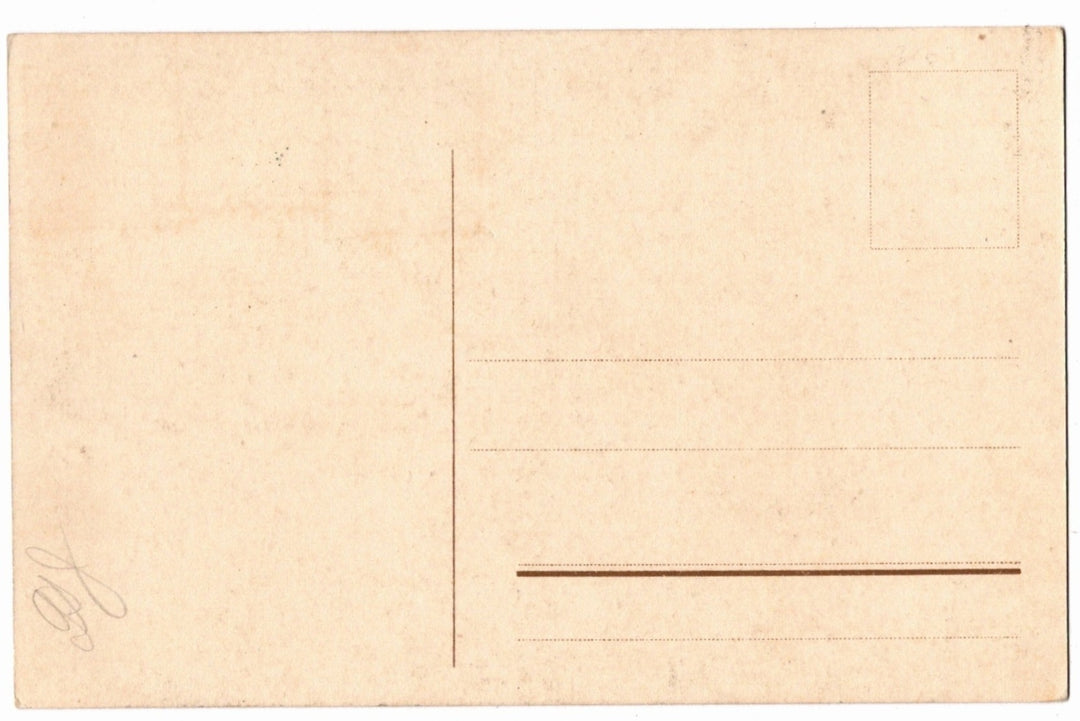 Back of a vintage postcard.