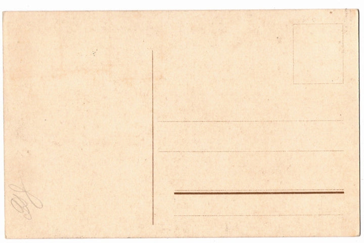 Back of a vintage postcard.