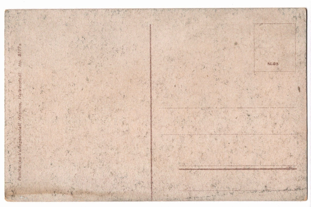 Back of a vintage postcard.