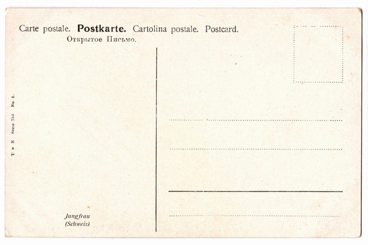 Back of a vintage postcard.
