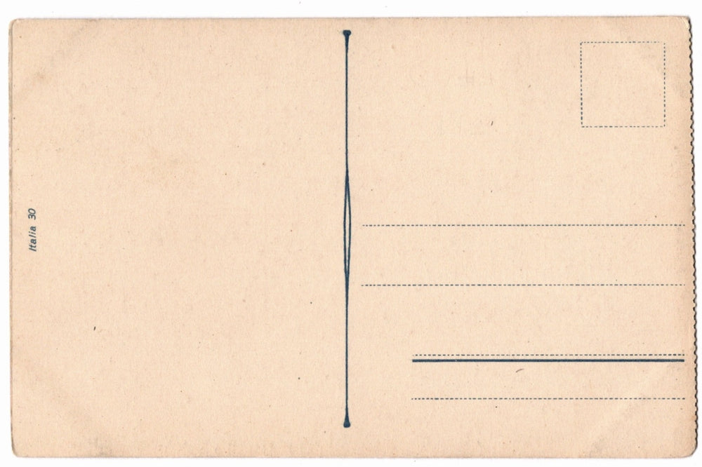Back of a vintage postcard.