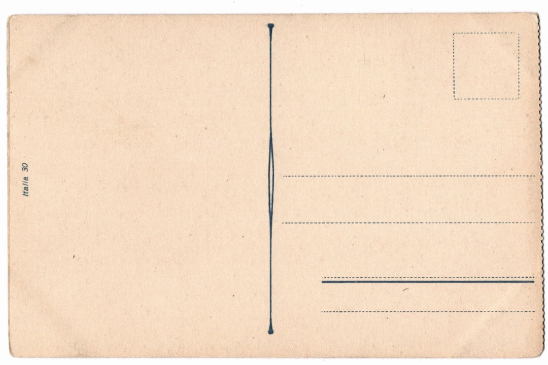 Back of a vintage postcard.