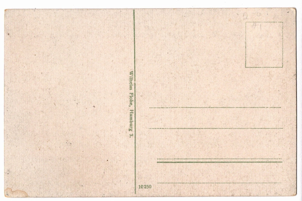 Back of a vintage postcard.