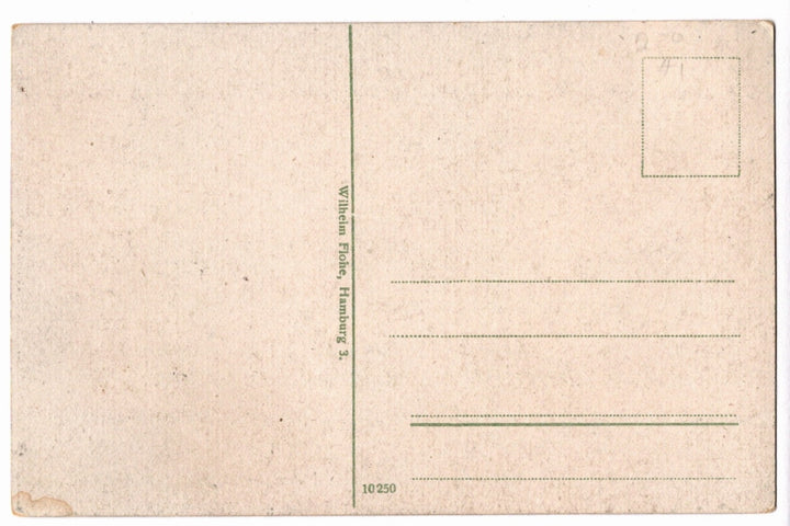 Back of a vintage postcard.