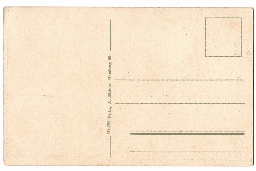 Back of a vintage postcard.