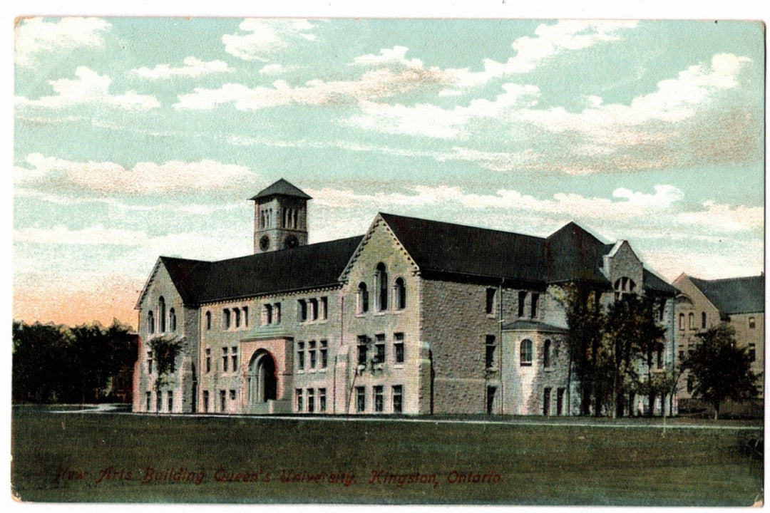  1901 Queen's University Kingston Ontario Canada Vintage Postcard, New Arts Building .