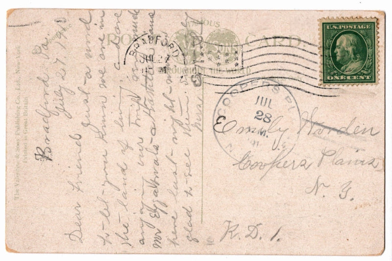 Back of postcard.