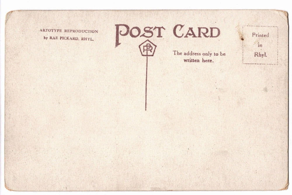 Back of a vintage postcard.