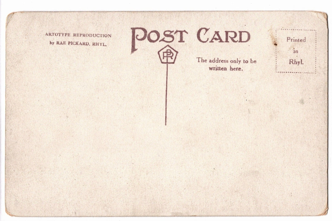 Back of a vintage postcard.